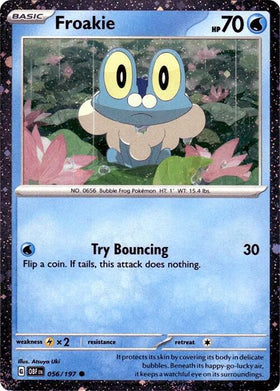 Froakie (Cosmos Holo) [056/197] [Obsidian Flames] Holofoil