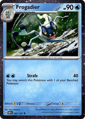 Frogadier (Cosmos Holo) [057/197] [Obsidian Flames] Holofoil