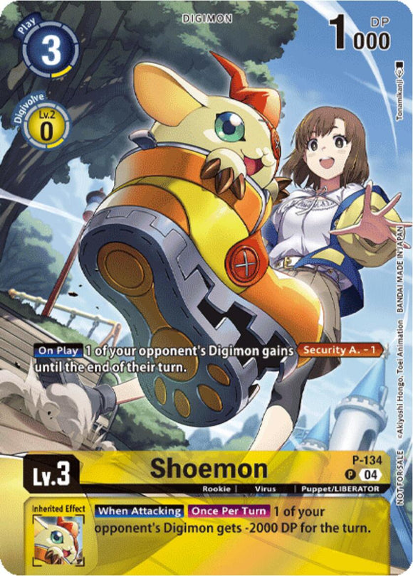 Shoemon (Digimon Liberator Promotion) (Textured) [P-134] [Digimon Promotion Cards] Foil