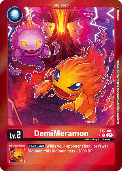 DemiMeramon (Foil) [EX7-001] [Digimon LIBERATOR] Foil
