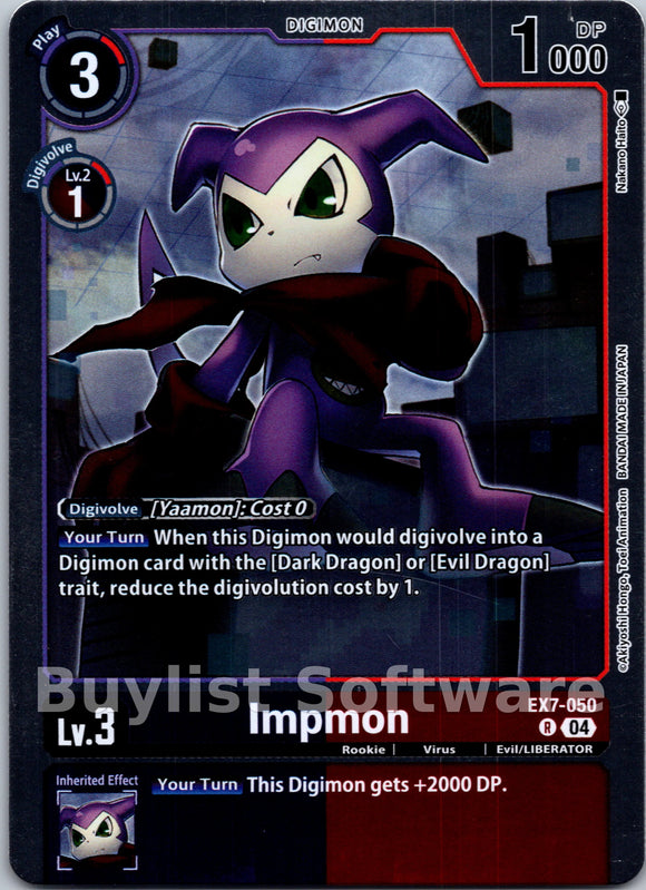 Impmon [EX7-050] [Digimon LIBERATOR] Foil