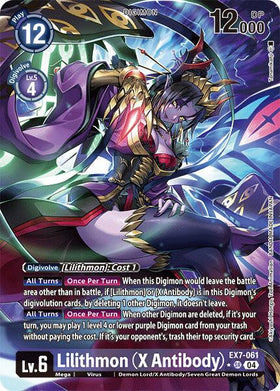 Lilithmon (X Antibody) (Alternate Art) [EX7-061] [Digimon LIBERATOR] Foil