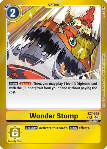 Wonder Stomp (Foil) [EX7-068 C] [Digimon LIBERATOR] Foil