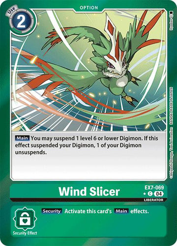 Wind Slicer (Foil) [EX7-069 C] [Digimon LIBERATOR] Foil