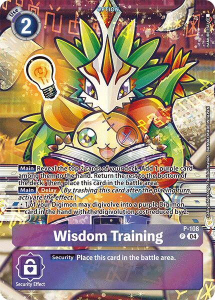 Wisdom Training (Starter Deck 18 Exclusive) [P-108] [Digimon Promotion Cards] Foil