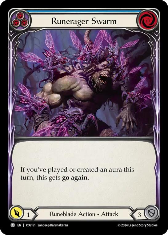 Runerager Swarm (Blue) [ROS151] [Rosetta] Rainbow Foil