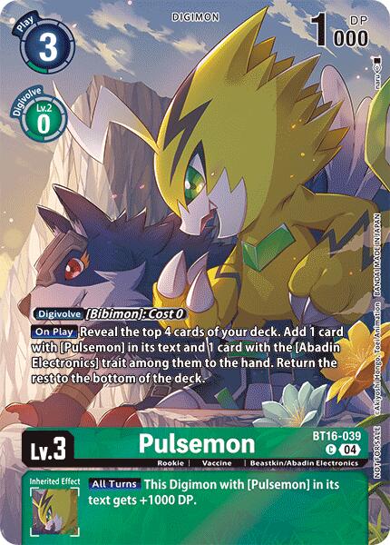 Pulsemon (Legend Pack 2024) [BT16-039] [Beginning Observer] Foil