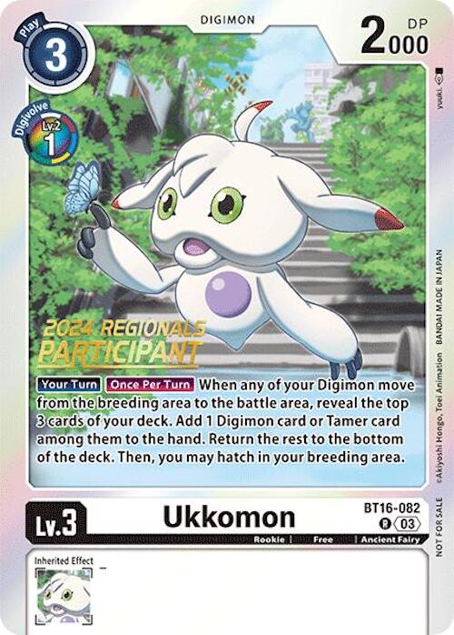 Ukkomon (2024 Regionals Participant) [BT16-082] [Beginning Observer] Foil