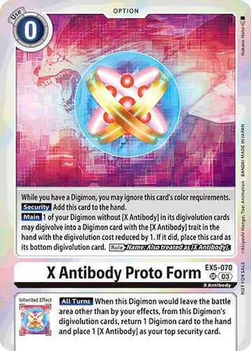 X Antibody Proto Form (Event Pack 7) [EX5-070] [Animal Colosseum] Foil