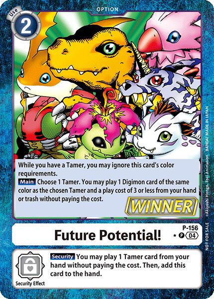 Future Potential! (Store Tournament 2024 Oct. - Dec. Winner Pack) [P-156] [Digimon Promotion Cards] Foil