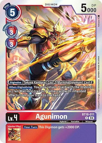 Agunimon [BT18-011] [Release Special Booster 2.0] Foil