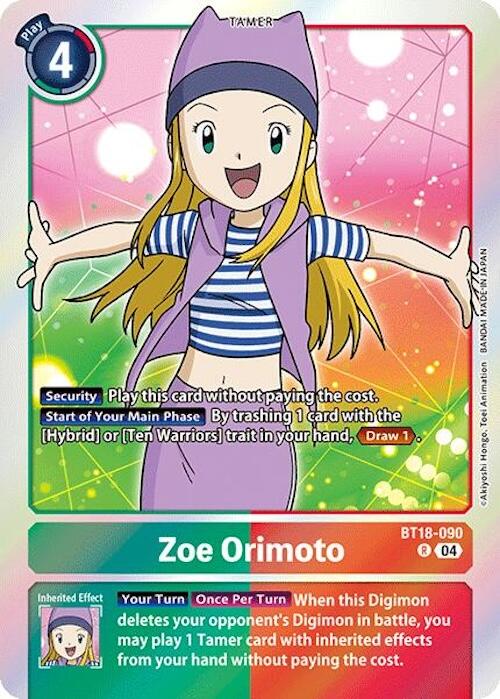 Zoe Orimoto [BT18-090] [Release Special Booster 2.0] Foil
