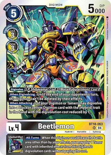Beetlemon [BT18-063 SR] [Release Special Booster 2.0] Foil