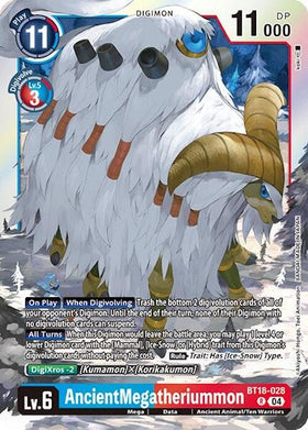AncientMegatheriummon [BT18-028] [Release Special Booster 2.0] Foil