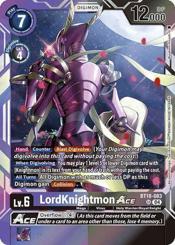 LordKnightmon ACE [BT18-083] [Release Special Booster 2.0] Foil
