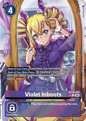 Violet Inboots (Alternate Art) [BT18-093] [Release Special Booster 2.0] Foil
