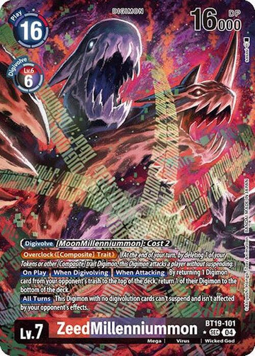 ZeedMillenniummon (Alternate Art) [BT19-101 SEC] [Release Special Booster 2.0] Foil