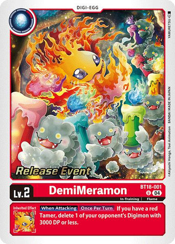 DemiMeramon [BT18-001] [Release Special Booster 2.0 Celebration Event Cards] Foil