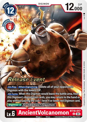 AncientVolcanomon [BT18-017] [Release Special Booster 2.0 Celebration Event Cards] Foil