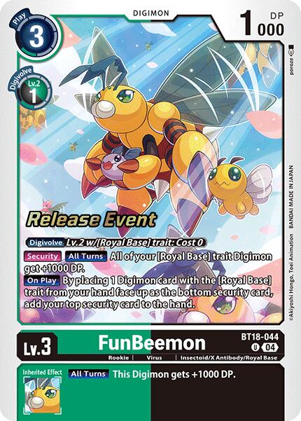 FunBeemon [BT18-044] [Release Special Booster 2.0 Celebration Event Cards] Foil