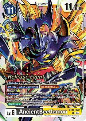 AncientBeetlemon [BT18-072] [Release Special Booster 2.0 Celebration Event Cards] Foil