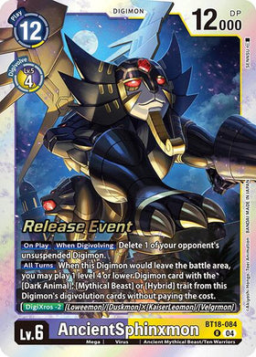 AncientSphinxmon [BT18-084] [Release Special Booster 2.0 Celebration Event Cards] Foil