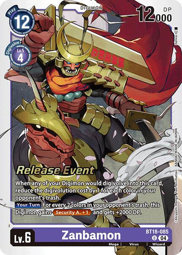 Zanbamon [BT18-085] [Release Special Booster 2.0 Celebration Event Cards] Foil