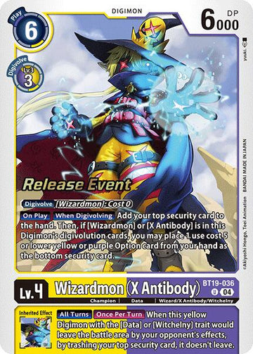 Wizardmon (X Antibody) [BT19-036] [Release Special Booster 2.0 Celebration Event Cards] Foil