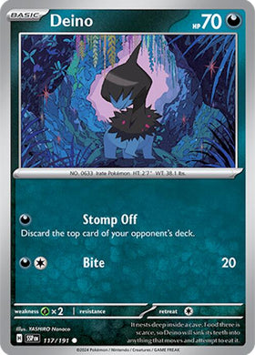 Deino [117/191] [Surging Sparks] Reverse Holofoil