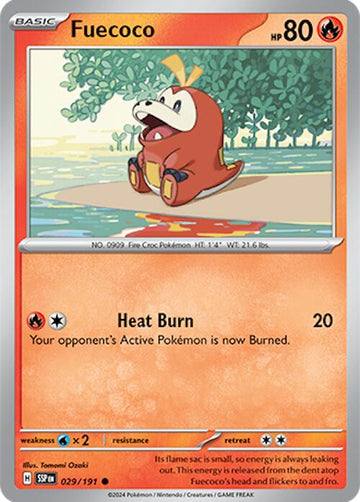 Fuecoco [029/191] [Surging Sparks] Reverse Holofoil