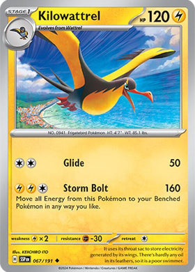 Kilowattrel [067/191] [Surging Sparks] Reverse Holofoil