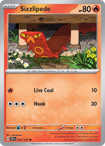 Sizzlipede [027/191] [Surging Sparks] Reverse Holofoil
