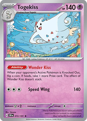 Togekiss [072/191] [Surging Sparks] Reverse Holofoil
