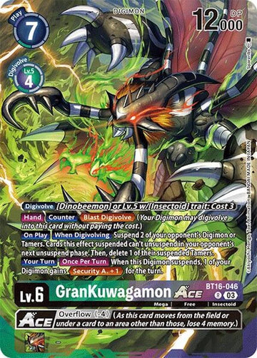 GranKuwagamon ACE (Alternate Art) [BT16-046] [Special Limited Set] Foil