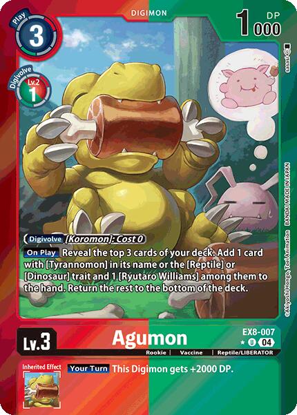 Agumon (Limited Foil) [EX8-007] [Chain of Liberation] Foil