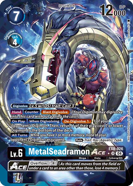 MetalSeadramon ACE (Alternate Art) [EX8-026] [Chain of Liberation] Foil