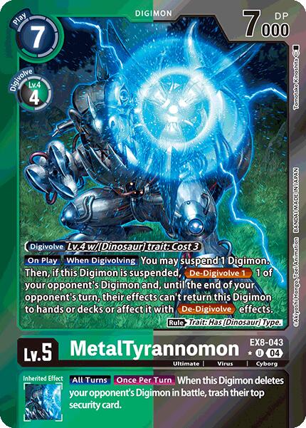 MetalTyrannomon (Limited Foil) [EX8-043] [Chain of Liberation] Foil