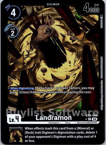 Landramon (Limited Foil) [EX8-048] [Chain of Liberation] Foil