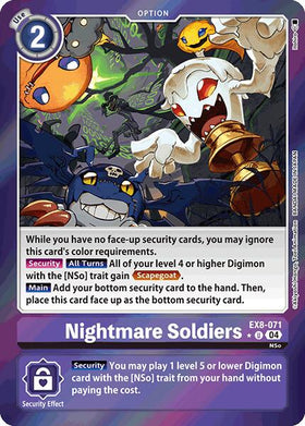 Nightmare Soldiers (Limited Foil) [EX8-071] [Chain of Liberation] Foil