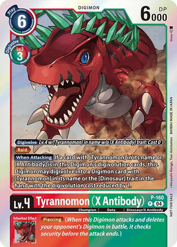 Tyrannomon (X Antibody) (-Chain of Liberation- Upgrade Pack [P-160 P] [Digimon Promotion Cards] Foil