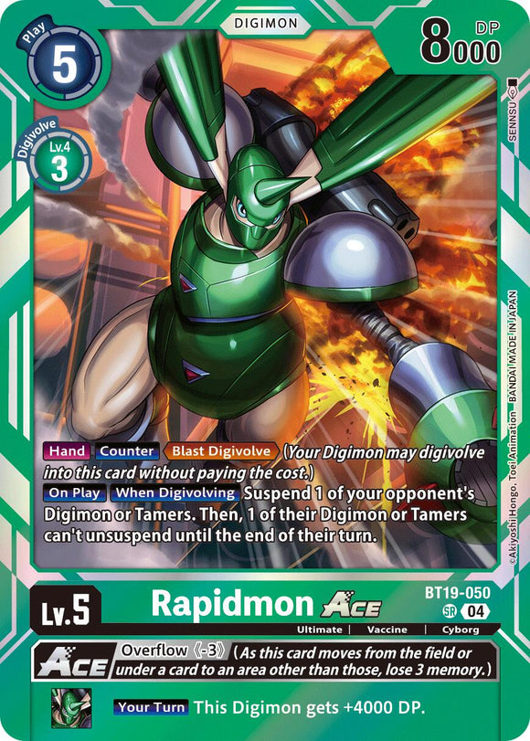 Rapidmon ACE [BT19-050] [Release Special Booster 2.5] Foil