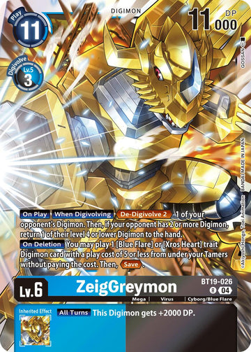 ZeigGreymon [BT19-026] [Release Special Booster 2.5] Foil