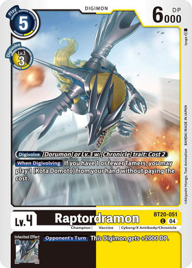 Raptordramon [BT20-051] [Release Special Booster 2.5]