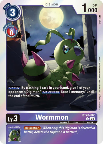 Wormmon [BT20-065] [Release Special Booster 2.5] Foil