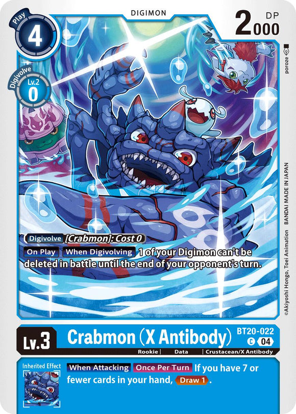 Crabmon (X Antibody) [BT20-022 C] [Release Special Booster 2.5]