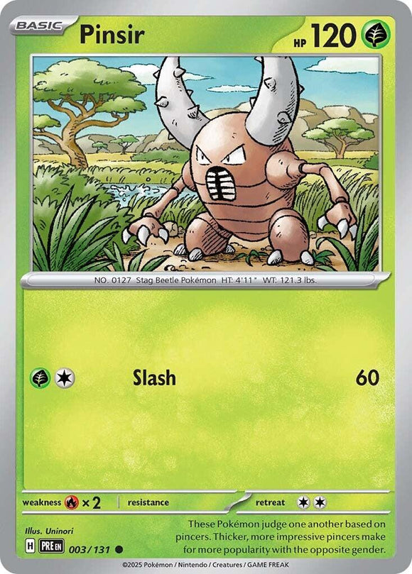 Pinsir [003/131] [Prismatic Evolutions] Reverse Holofoil