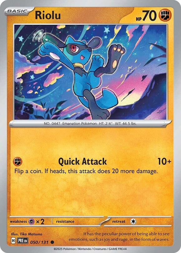 Riolu [050/131] [Prismatic Evolutions] Reverse Holofoil