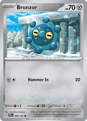 Bronzor [066/131] [Prismatic Evolutions] Reverse Holofoil