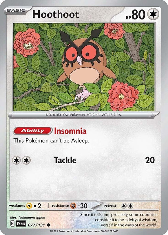 Hoothoot [077/131] [Prismatic Evolutions]