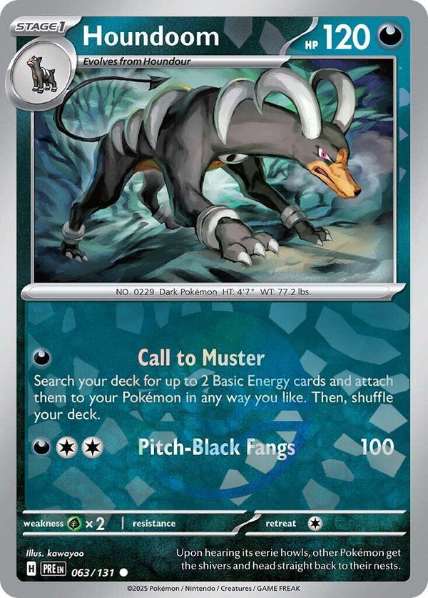 Houndoom (Poke Ball Pattern) [063/131] [Prismatic Evolutions] Holofoil
